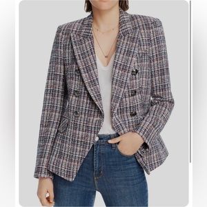 LINI McKenzie Double-Breasted Tweed Blazer